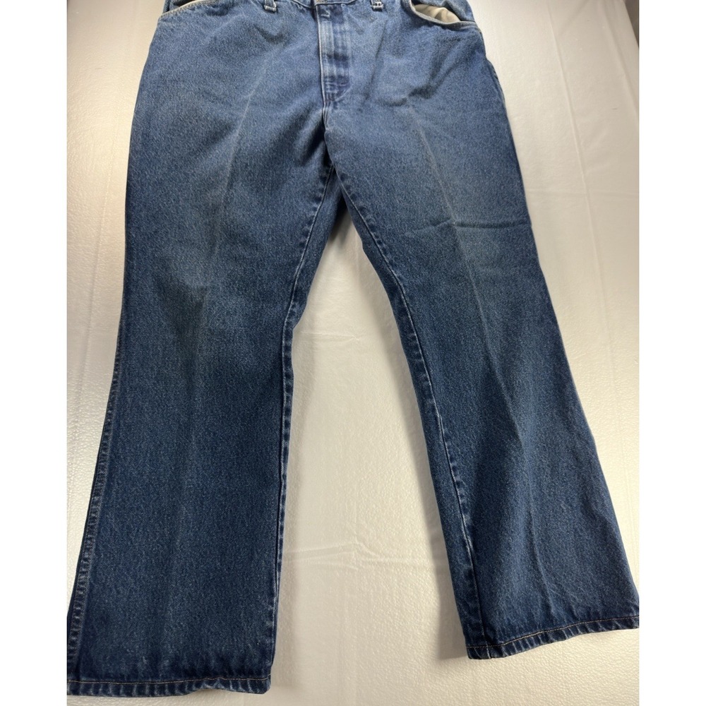 VTG‎ Rustler Bootcut Baggy Jeans Mens 40x30* Vintage Denim Made In USA - Picture 14 of 16